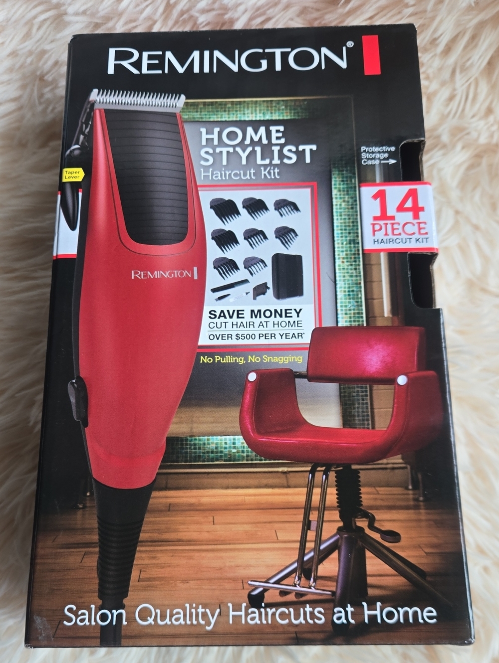 NEW Remington Red and Black Home Stylist Haircut Kit